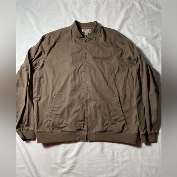 Duluth Trading Co Men's Canvas Full zip Work Jacket Brown Men’s Sz 2XL Tall - Picture 1 of 9